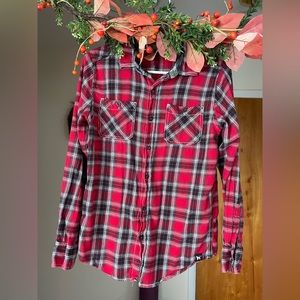 Boys button down flannel. Size L